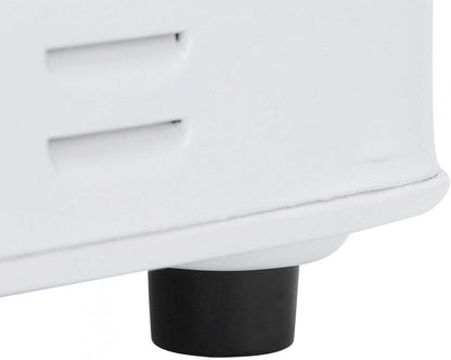 Portable Electric Stove Stainless Steel White Compact
