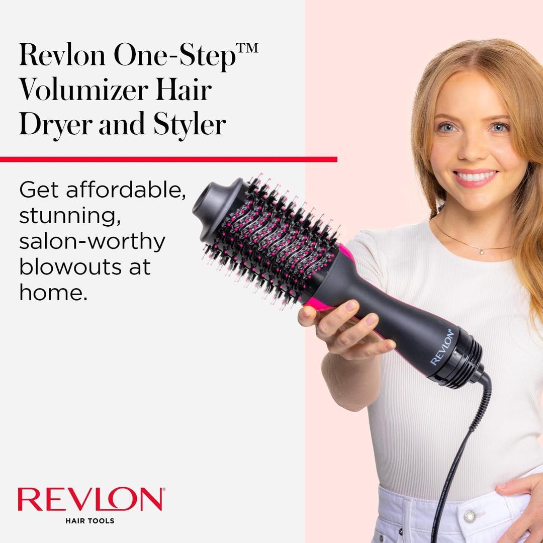 Stylish Black Pink Hair Dryer with Low Noise & Safe Heat