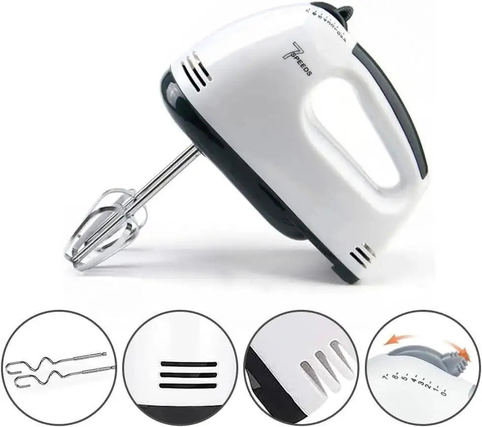 Electric Hand Blender with Citrus Juicer & 7 Speeds