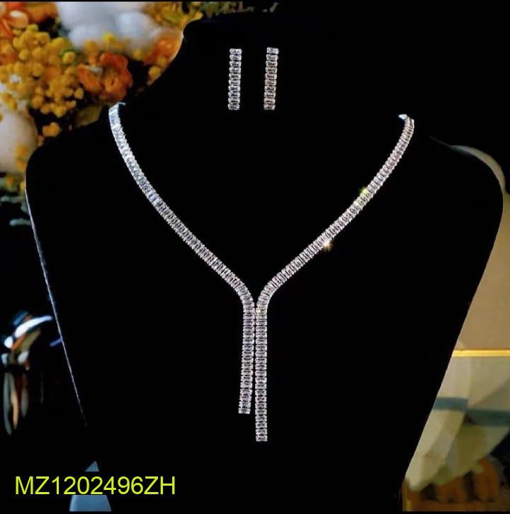 Modern Silver Plated Necklace Set for Women