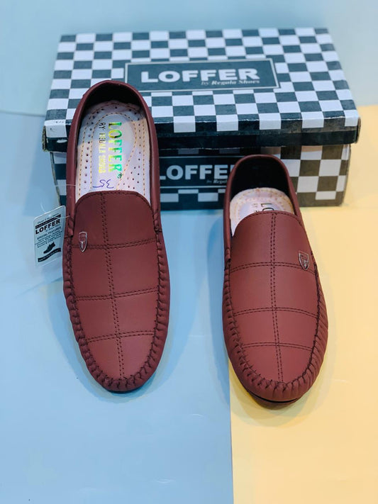 Men's Rexine Casual Loafers Brown Size 6-11