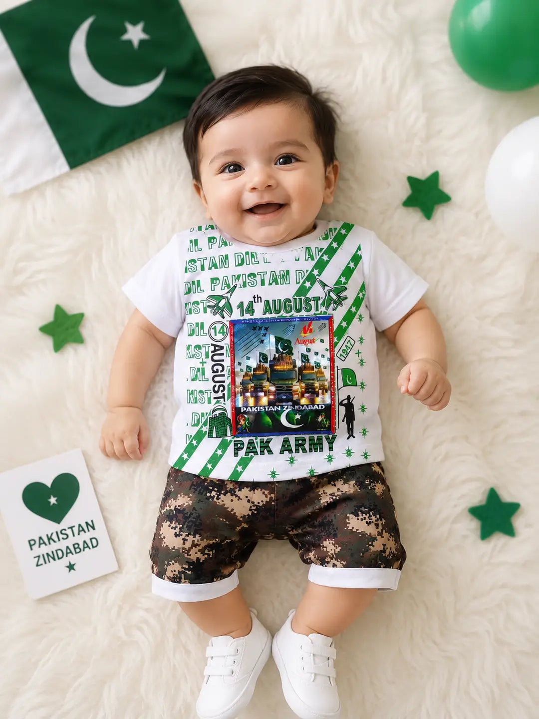 14 August 2 Pcs Boy's Lighting Shirt And Shorts Set
