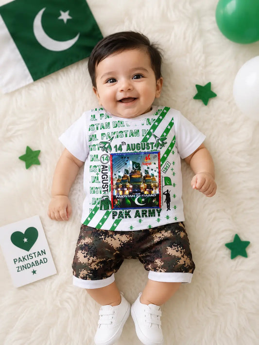 14 August 2 Pcs Boy's Lighting Shirt And Shorts Set