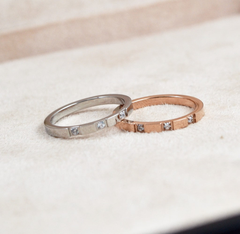 Rose Gold & Silver Minimalist Rings for Daily Wear