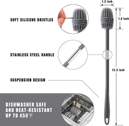 Silicone Bottle Brush BPA Free Long Handle