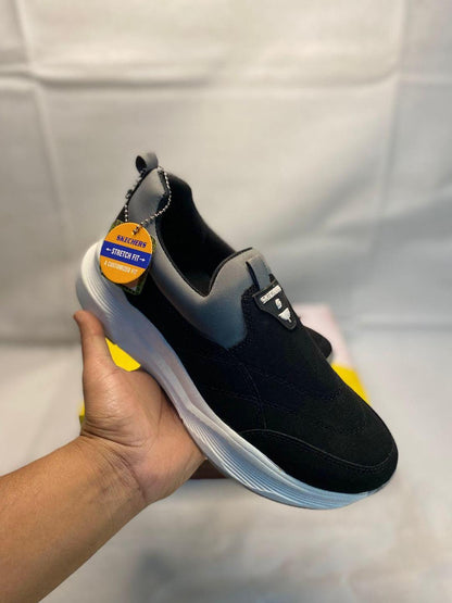 Men's Black Skechers Stretch Fit EVA Casual Shoes