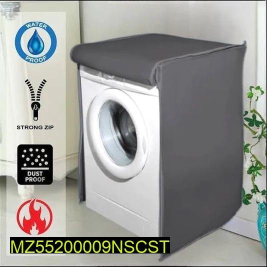 Waterproof Washing Machine Cover Grey Stain Resistant