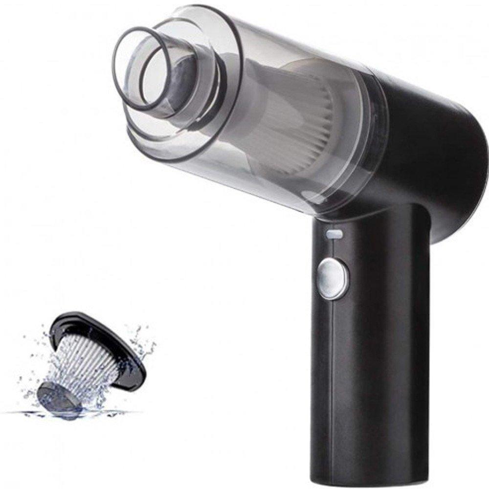 Portable Car Vacuum Black ABS 5x2x3"