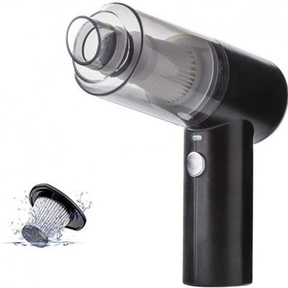 Portable Car Vacuum Black ABS 5x2x3"