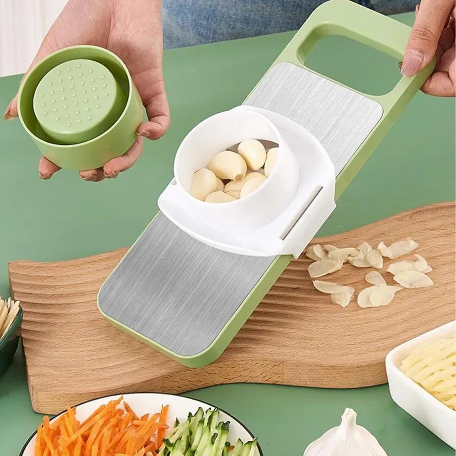 Green Vegetable Slicer with ABS Plastic Base