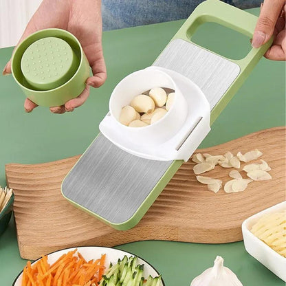 Green Vegetable Slicer with ABS Plastic Base