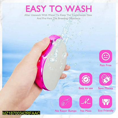 Crystal Hair Shaver Pink Smooth Skin Painless Shaver