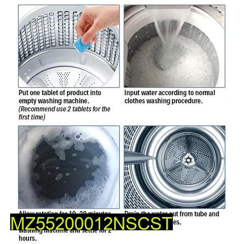 Premium Quality Washing Machine Cleaning Tablets Blue White
