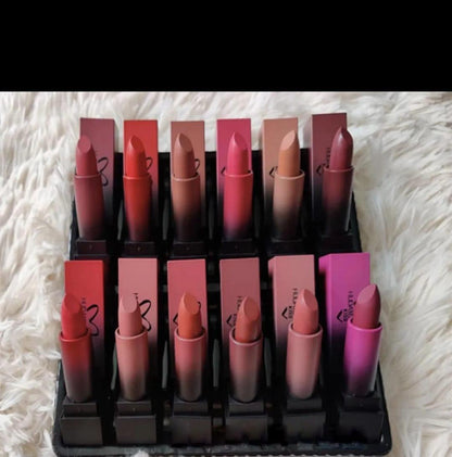 12 Pcs Matte Lipstick Set Bold Long Lasting Shades
