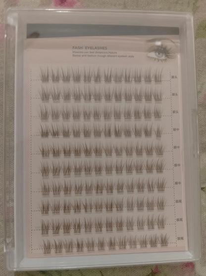 Mayphonce Waterproof False Eyelashes Black Brown