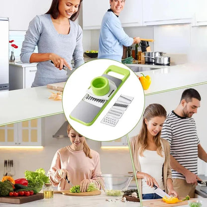 Green Vegetable Slicer with ABS Plastic Base