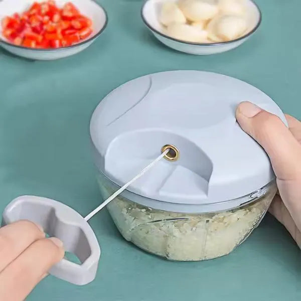 Manual Food Chopper ABS Plastic Multicolor Kitchen Tool