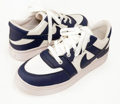 Men's Blue Rexine Sneakers Formal Casual Lightweight Breathable