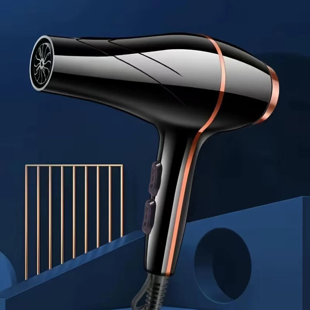 Premium Hair Dryer Black Fast Drying Salon Quality