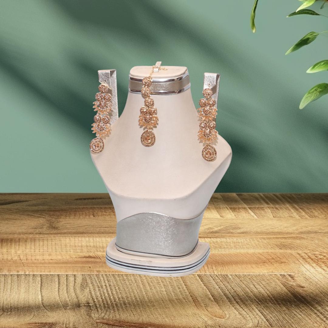 Gold Plated Bridal Set with Crystal Accents