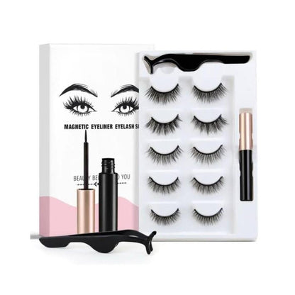 Magnetic False Eyelashes Set of 10 Waterproof