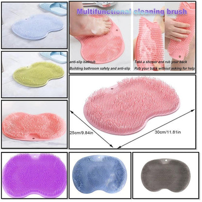Pink Silicone Foot Scrubber for Daily Use