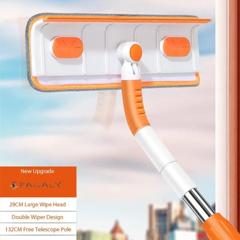 Extendable Microfiber Window Cleaning Viper Orange