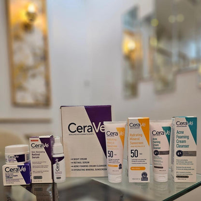 CeraVe 4-Piece Hydrating Facial Kit for Acne-Prone Skin