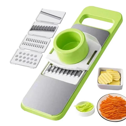 Green Vegetable Slicer with ABS Plastic Base