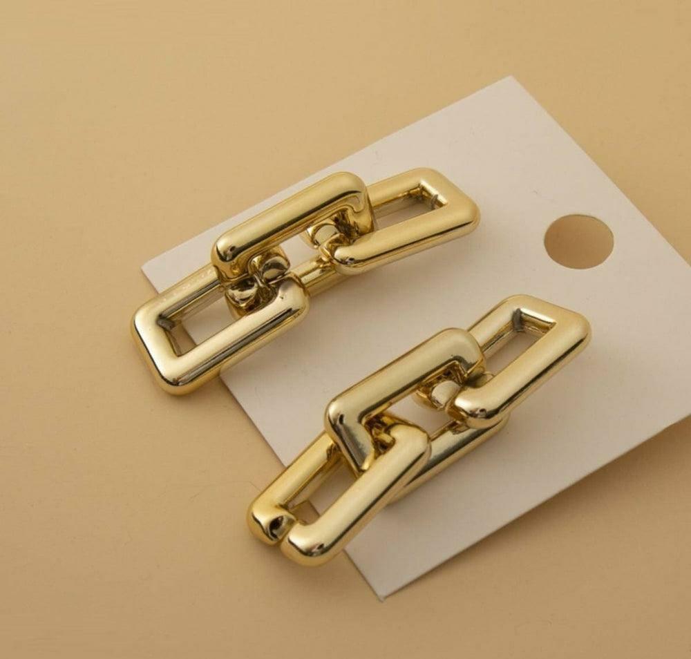 Golden Chain Earrings for Women Daily Wear Luxury