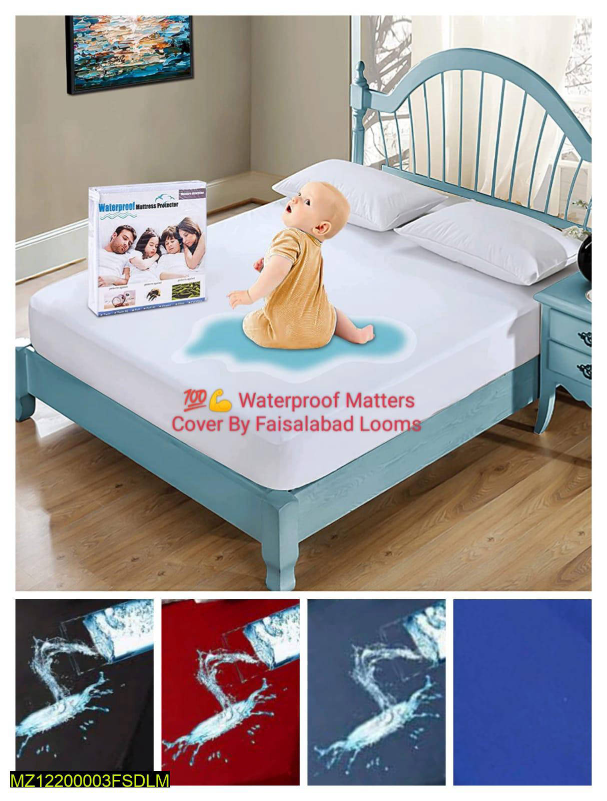 King Size Waterproof Mattress Protector Terry Fabric