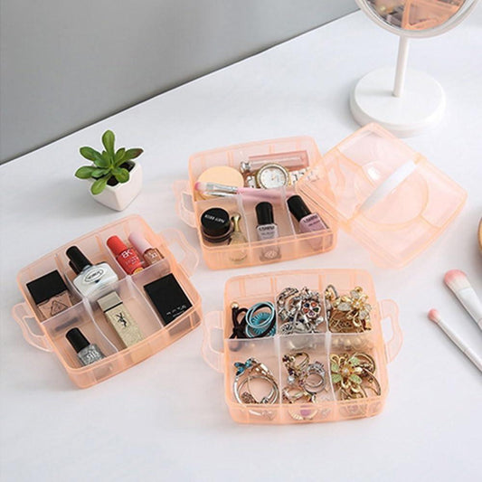 Transparent Jewelry & Makeup Organizer Tray for Home