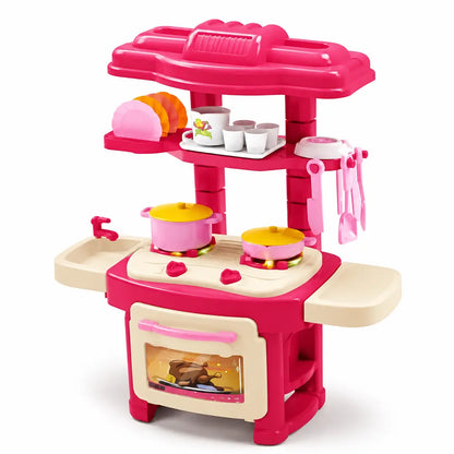 Girl's Plastic Kitchen Set