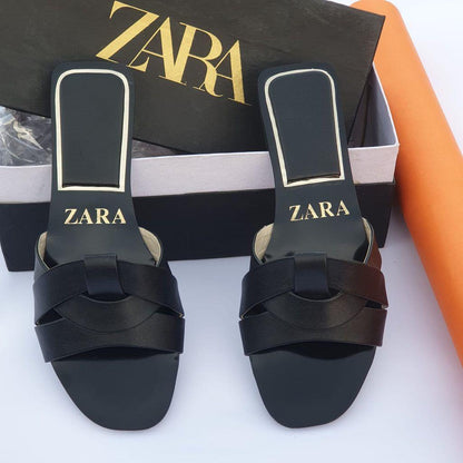 Zara Women Black Crisscross Flat Heel Semi-Formal Flats
