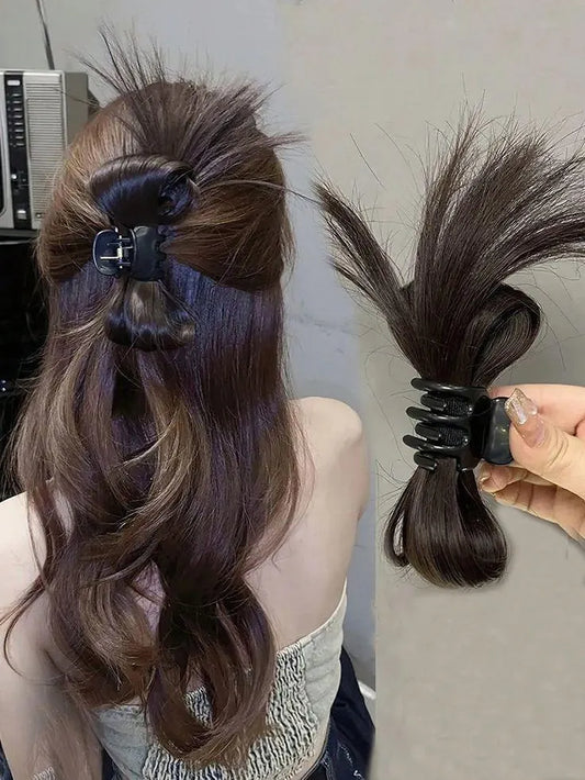Stylish Hair Ponytail with Claw Clip for Women
