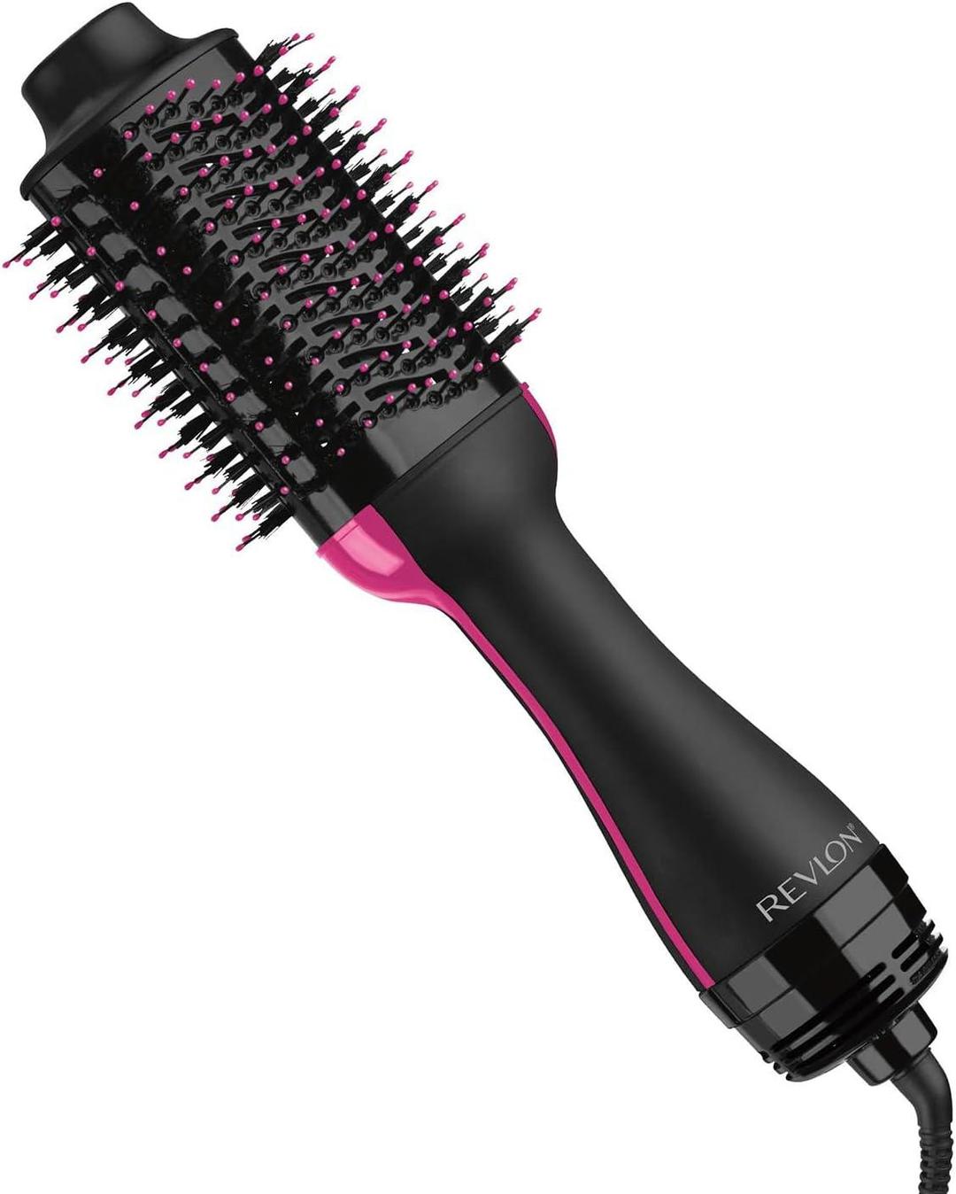 Stylish Black Pink Hair Dryer with Low Noise & Safe Heat