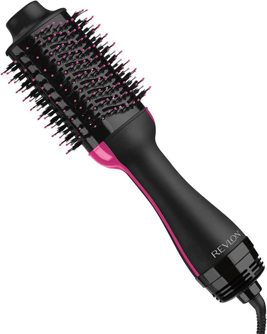 Stylish Black Pink Hair Dryer with Low Noise & Safe Heat