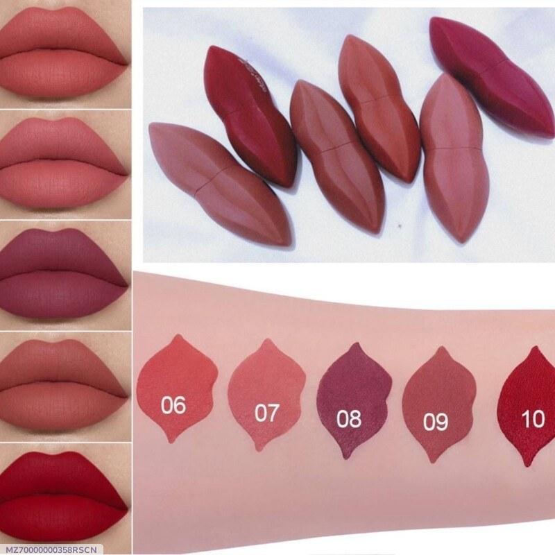 Premium Red Lipstick Set 3 Shades Glossy Long Lasting
