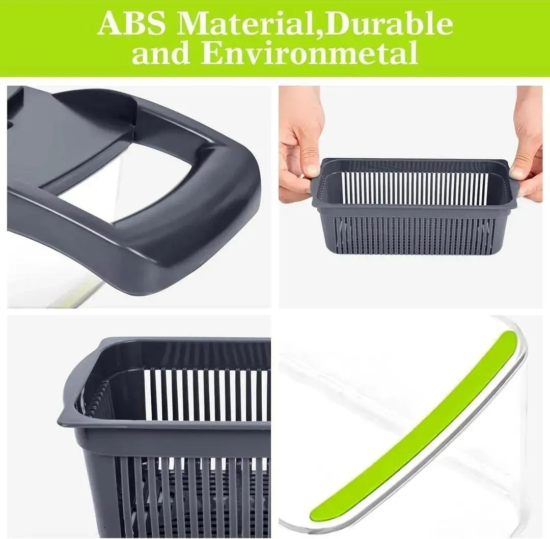 Multicolor Vegetable Cutter with 7 Blades for Easy Slicing Dicing