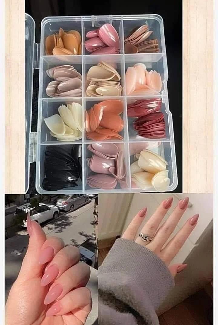 288 Pcs Multicolor Fake Nails for Party Wear