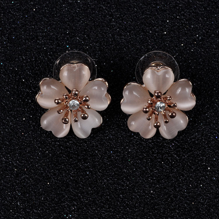 Opal Cherry Blossom Jewelry Set for Pakistani Brides