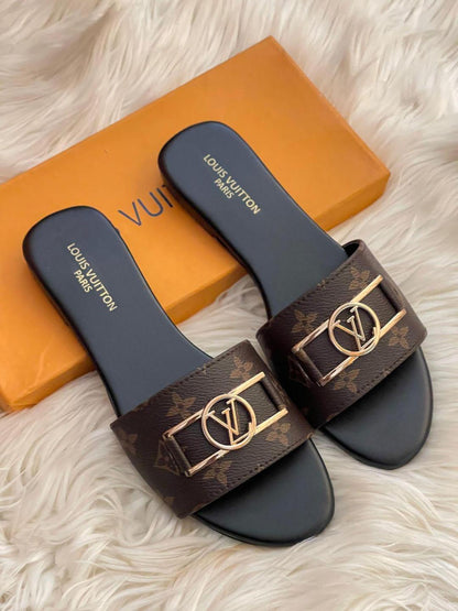 Women Brown Synthetic Leather Semi-Formal Flats Size 6-11