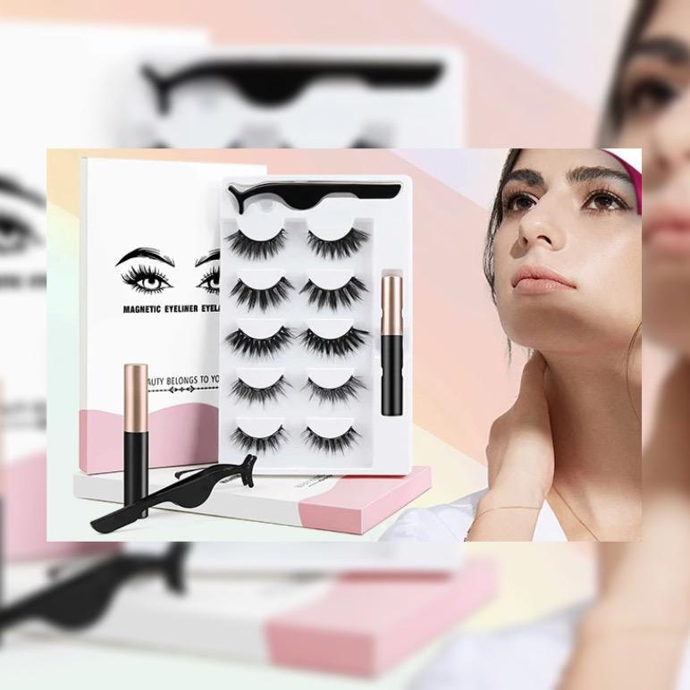 Magnetic False Eyelashes Set of 10 Waterproof
