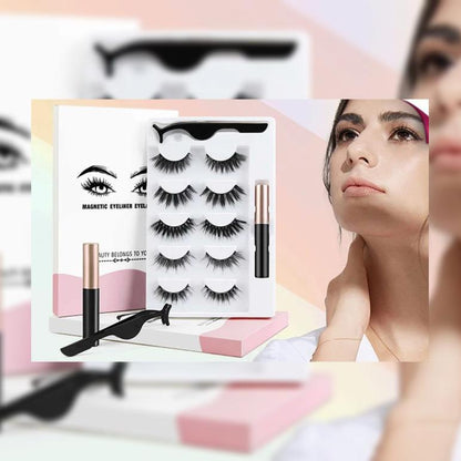 Magnetic False Eyelashes Set of 10 Waterproof