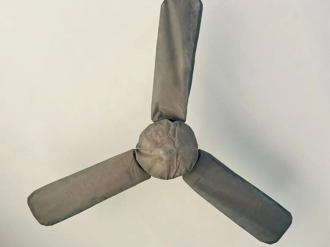 Grey Ceiling Fan Covers 6 Pcs Dust Proof Moisture Resistant