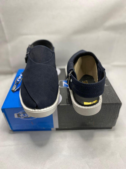 Men Suede Sandals Blue Wedding Office Casual