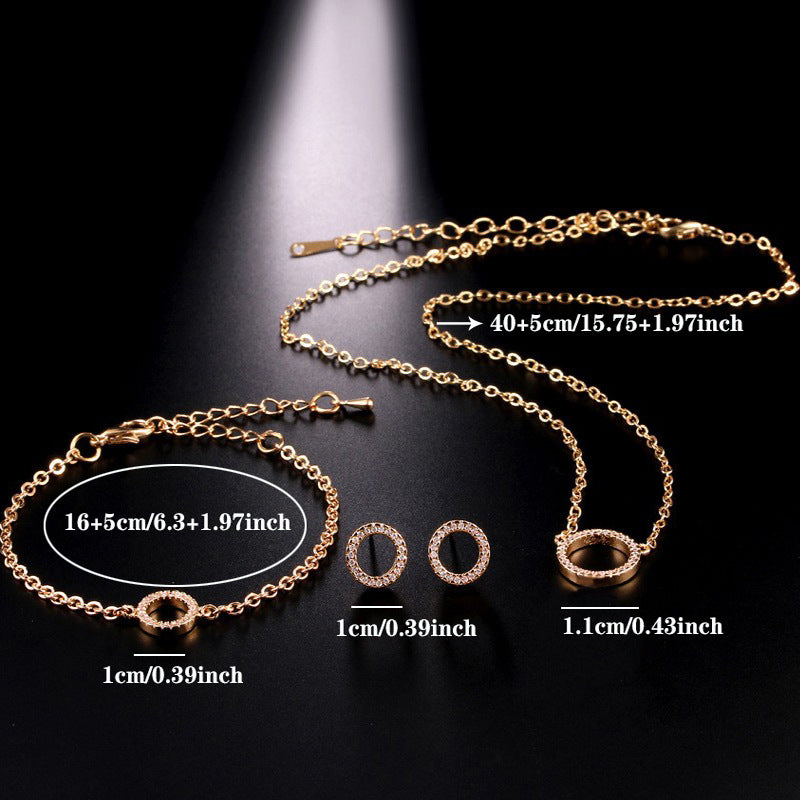Gold Plated Jewelry Set for Weddings & Parties