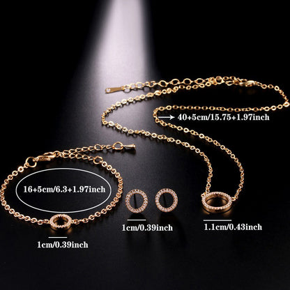 Gold Plated Jewelry Set for Weddings & Parties