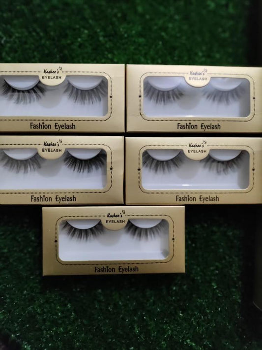 False Eyelashes for Women Black Synthetic Long Lasting