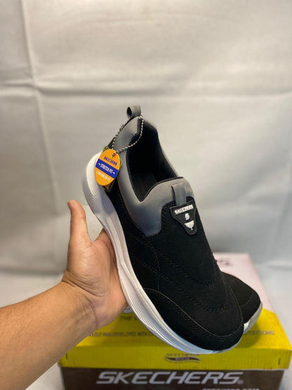 Men's Black Skechers Stretch Fit EVA Casual Shoes
